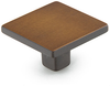 Armadio Knob, Square, Burnished Bronze, 1-3/8'' 360-BRBZ