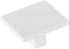 Armadio Knob, Square, Matte White 1-3/8'' dia 360-MW