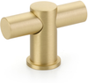 Foncé T-Knob, NON-Adjustable, Satin Brass, 2'' 421-SB