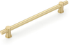 Foncé Bar Pull, NON-Adjustable, Satin Brass, 8'' cc  428-SB