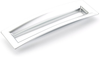 Finestrino Pull, Flared Rectangle, Matte Chrome, 160 mm cc 442-M26