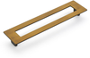 Finestrino Pull, Rectangle, Burnished Bronze, 192 mm cc 446-BRBZ