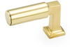 Haniburton Finger Pull, Unlacquered Brass, 1/2'' 472-UNBR