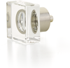 City Lights Square Glass Knob, Satin Nickel, 1-1/4'' 57-15