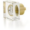 City Lights Square Glass Knob, Satin Brass, 1-1/4'' 57-SB