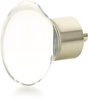 City Lights Oval Glass Knob, Satin Nickel, 1-3/4'' dia 60-15