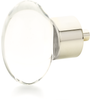 City Lights Oval Glass Knob, Polished Nickel, 1-3/4'' dia 60-PN