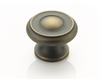 Traditional Round Knob, Antique Light Brass, 1-1/2'' dia 704-ALB