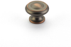 Colonial Round Knob, Aurora Bronze, 1-1/2'' dia 704-AUB