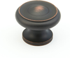 Traditional Round Knob, Michelangelo Bronze, 1-1/2'' dia 704-MIBZ