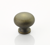 Traditional Knob, Round, Antique Light Brass, 1-1/4'' dia 706-ALB