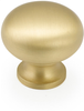 Country Knob, Round, Satin Brass, 1-1/4'' dia 706-SB