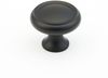 Traditional Knob, Round, Flat Black, 1-1/4'' dia 711-FB