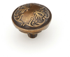 Cantata Knob, Round, Dark Italian Antique, 1-1/4'' dia 994-DIA