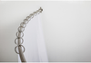 56''-72'' Satin Nickel Adjustable Curved Shower Curtain Rod - Retail Packaged SR02-SN-R