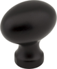 Bordeaux 1-3/16'' Length Oval Knob 3990-BLK