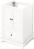 Addington 24'' White Vanity, White Carrara Marble Vanity Top, undermount rectangle bowl VKITADD24WHWCR