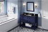 Adler 48'' Hale Blue Vanity, Black Granite Vanity Top, undermount rectangle bowl VKITADL48BLBGR