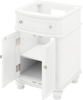 Compton 30'' White Vanity, -only White Carrara Marble Vanity Top, undermount oval bowl VKITCOM30WHWCO