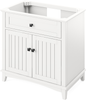 Savino 36'' White Vanity, Boulder Cultured Marble Vanity Top, undermount rectangle bowl VKITSAV36WHBOR