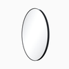 2nd Gen Metal Mirrors 30'' x 1'' Matte Black Circular Metal Frame mirror VMIR-METC-30MB