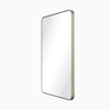 2nd Gen Metal Mirrors 22'' W x 1'' D x 30'' H Satin Nickel Rounded Rectangle Metal Frame Mirror VMIR-METR-22SN