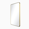 2nd Gen Metal Mirrors 24'' W x 1'' D x 30'' H Satin Bronze Rounded Rectangle Metal Frame Mirror VMIR-METR-24SBZ