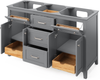 Chatham 60'' Grey Vanity, double bowl VN2CHA-60-GR-NT