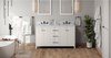 Katara 60'' White Vanity, double bowl VN2KAT-60-WH-NT