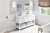 Wavecrest 60'' White Vanity, double bowl VN2WAV-60-WH-NT