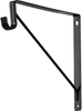 Closet Rod Brackets Matte Black Shelf Bracket with Rod Support for 1-5/16'' Round Closet Rods 1516MB