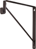Closet Rod Brackets Dark Bronze Shelf Bracket with Rod Support for Oval Closet Rods 1530ORB