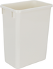Waste Solution-Wood Top Mount Double White 35 Quart Top-Mount Trashcan Pullout for 15'' Opening CAN-TMD1535W-K
