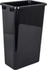 Waste Solution-Wood Top Mount Double Black 50 Quart Top-Mount Trashcan Pullout for 18'' Opening CAN-TMD1850B-K