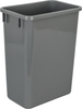 Waste Solution-Wood Top Mount Single Grey 35 Quart Top-Mount Trashcan Pullout for 12'' Opening CAN-TMS1235G-K