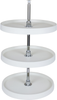 LazySusans 18'' Round Three-Shelf Plastic Lazy Susan Set with Chrome Hubs PLSMR318