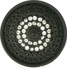 Toulouse Knob, Decorated With Swarovski® Clear Crystal, Matte Black 10058/4