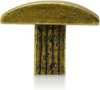 Dorado Rectangle Knob, Artisan Brass Finish 10457AB