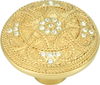 Assorted Knob, Decorated With Swarovski® Clear Crystal, Satin Gold 7155SG