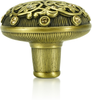 Knob, Lt. Colorado Topaz Crystal Burnish Brass Finish 7158BB