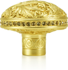 Glendale Court Knob, Lt. Colorado Topaz Crystal Satin Gold Finish 7655SG