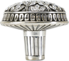 Hampton Knob, Decorated With Swarovski® Clear Crystal, Burnished Silver Finish 7722/16
