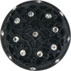 Edgar Berebi Assorted Knobs Knob Decorated With Clear Swarovski Crystals In Matte Black Plate 7907-4