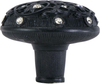 Edgar Berebi Assorted Knobs Knob Decorated With Clear Swarovski Crystals In Matte Black Plate 7907-4