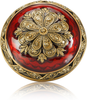 Newport Knob, Garnet W/ Lt. Colorado Crystal, Museum Gold Finish 7929/2