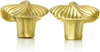 Chandler Leaf Knob, Lt. Colorado Topaz, Right & Left Pair Florentine Gold Finish 8182FGX