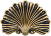 Edgar Berebi Federal Shell Knob In Museum Gold Plate 8245-1