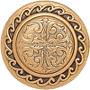 Americana Knob, Museum Gold Finish 8295-1