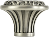 Edgar Berebi Linen Weave Knob In Antique Nickel Plate 8372AN