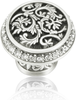 Glendale Court Knob, Clear Crystal Matte Silver Finish 8506MS